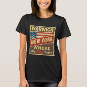 Warwick NY Hier beginnt meine Geschichte T-Shirt