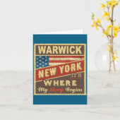 Warwick Ny Its Where My Story Begins Karte (Gelbe Blume)