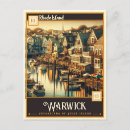 Warwick, Rhode Island | VINTAG Postkarte