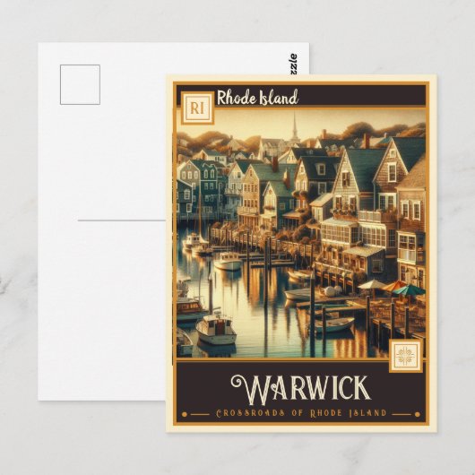 Warwick, Rhode Island | VINTAG Postkarte (Vorne/Hinten)