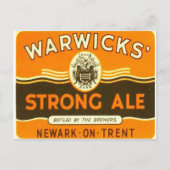 Warwick Strong Ale Postkarte (Vorderseite)