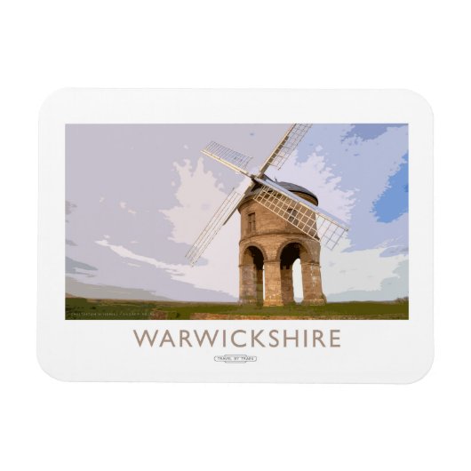Warwickshire-Bahn-Plakat Magnet (Horizontal)