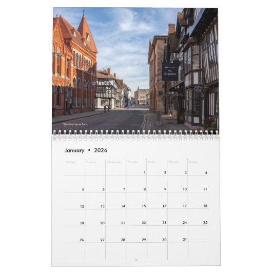 Warwickshire Calendar Kalender (Jan 2026)