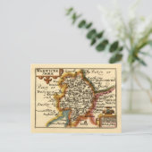 Warwickshire Landkreis England Alte antike Karte (Stehend Vorderseite)