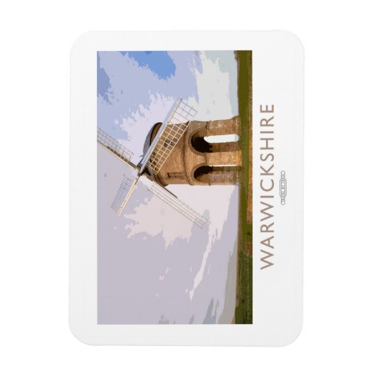 Warwickshire Railposter Magnet (Vertikal)