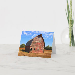 WARY 15 Red Barn Note Card/Grußkarte Karte