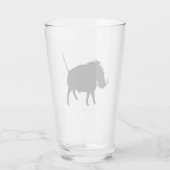 Warzen-Schwein Glas (Rückseite)