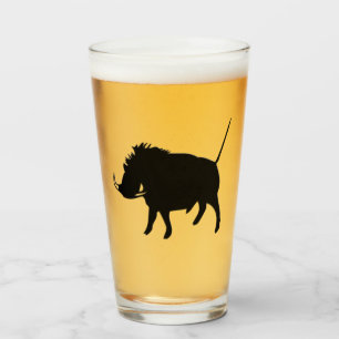 Warzen-Schwein Glas