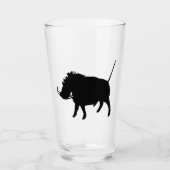Warzen-Schwein Glas (Vorderseite)