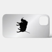 Warzenschwein Silber Case-Mate iPhone Hülle (Rückseite (Horizontal))