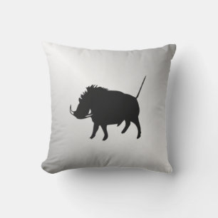 Warzenschwein Silber Kissen Für Draußen