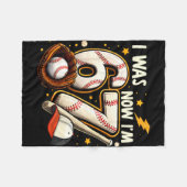 Was 6 7 birthday boy baseball funny 6 7 meme kids fleecedecke (Vorderseite (Horizontal))