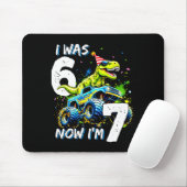 Was 6 Now I'm 7 Year Old Birthday 67 Monster Truck Mousepad (Mit Mouse)