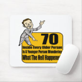 Was 70. Geburtstags-Geschenke geschah Mousepad (Mit Mouse)