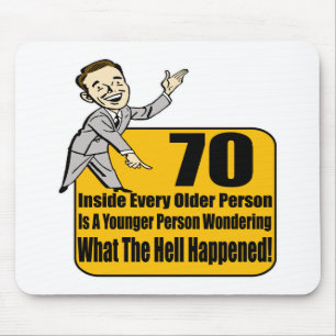 Was 70. Geburtstags-Geschenke geschah Mousepad