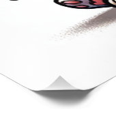 "...was?" Adorable verwirrte Cartoon-Welpe Fotodruck (Ecke)