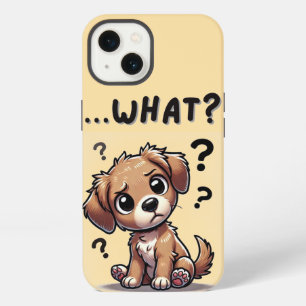"...was?" Adorable verwirrte Cartoon-Welpe iPhone 13 Hülle