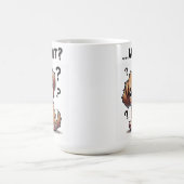 "...was?" Adorable verwirrte Cartoon-Welpe Kaffeetasse (Mittel)