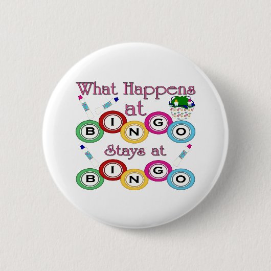 Was am Bingo geschieht Button (Vorderseite)