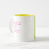 "Was am See passiert, Bleibe am See!" Zweifarbige Tasse (Vorderseite Links)