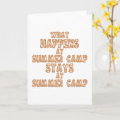 Was am Sommer-Lager geschieht Karte (Gelbe Blume)