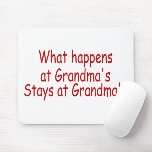 Was an den Großmüttern geschieht, bleibe an den Mousepad (Mit Mouse)