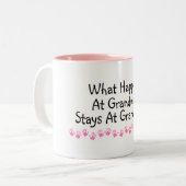 Was an den Großmüttern geschieht, bleibe an den Zweifarbige Tasse (Vorderseite Links)