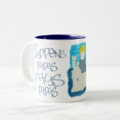 Was an den Papas geschieht Zweifarbige Tasse (Vorderseite Links)
