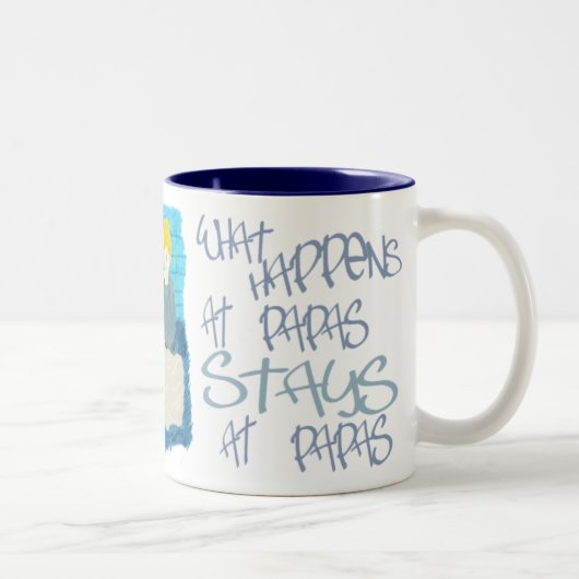 Was an den Papas geschieht Zweifarbige Tasse (Rechts)
