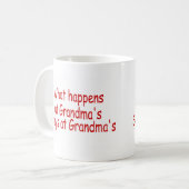 Was an der Großmutter geschieht, bleibe an der Kaffeetasse (Vorderseite Links)