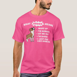 Was Aroo bedeutet Boxer Dog T-Shirt