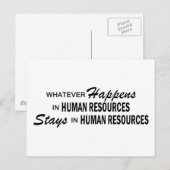 Was auch geschieht - Humanressourcen Postkarte (Vorne/Hinten)