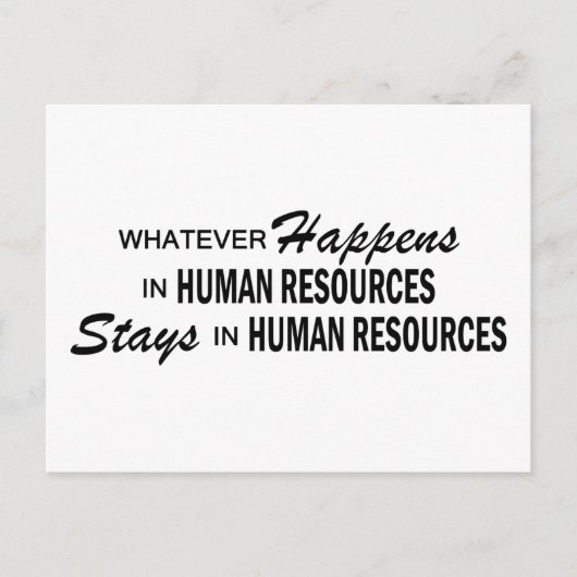 Was auch geschieht - Humanressourcen Postkarte (Vorderseite)