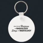 Was auch geschieht - Radiologie Schlüsselanhänger<br><div class="desc">Was auch immer in der Radiologie Bleibe in der Radiologie</div>