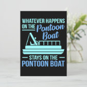 Was auch immer auf Bootsschiff-Kreuzfahrtschiff pa Einladung (Stehend Vorderseite)