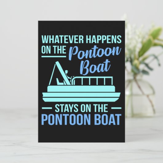 Was auch immer auf Bootsschiff-Kreuzfahrtschiff pa Einladung (Stehend Vorderseite)