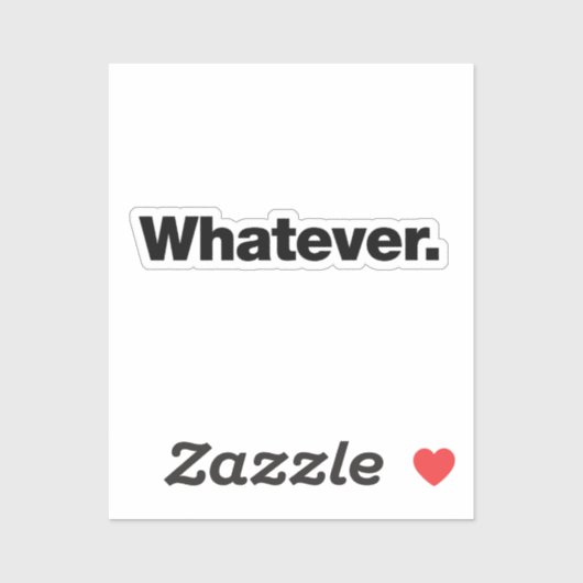 Was auch immer aufkleber (Blatt)