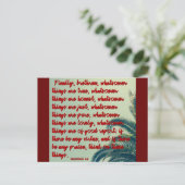 Was auch immer - Bibelverse Art Keepake Print Postkarte (Stehend Vorderseite)