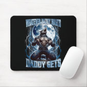 Was auch immer Daddy will, bekommt Daddy Lustiger Mousepad (Mit Mouse)