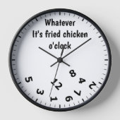 Was auch immer das Fried Chicken O'clock Fun Resta Uhr (Vorderseite)
