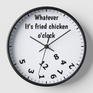 Was auch immer das Fried Chicken O'clock Fun Resta Uhr
