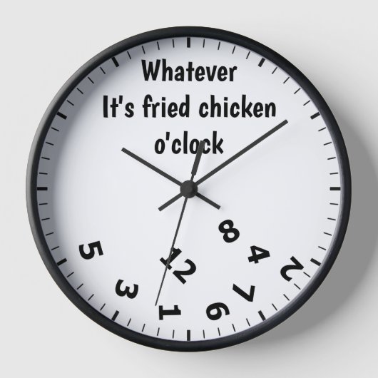 Was auch immer das Fried Chicken O'clock Fun Resta Uhr (Vorderseite)