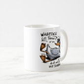 Was auch immer das Leben auf dich wirft Kaffeetasse (VorderseiteRechts)