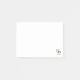 Was auch immer das Leben dir vor die Füße wirft En Post-it Klebezettel