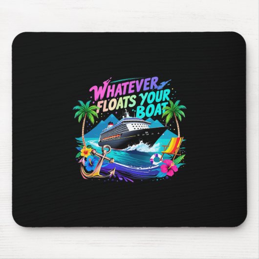 Was auch immer dein Boot kreuzt Squad Team Strand Mousepad (Vorne)