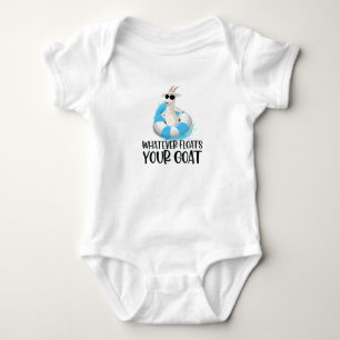 Was auch immer deine Ziege zum Schwimmen bringt Lu Baby Strampler
