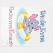 Was auch immer deinen Elefanten schweben lässt 3 Fleecedecke (Vorderseite (Horizontal))