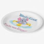 Was auch immer deinen Elefanten schweben lässt 3 Pappteller (Schrägansicht)