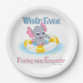Was auch immer deinen Elefanten schweben lässt 3 Pappteller (Vorderseite)