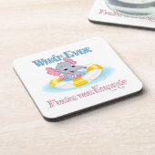 Was auch immer deinen Elefanten schweben lässt 3 Untersetzer (Linke Seite)